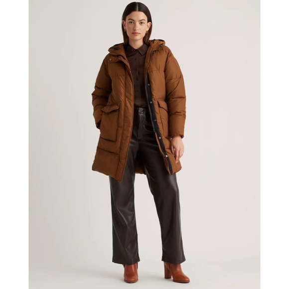 Quince Brown Puffer Jacket - Picture 3 of 13